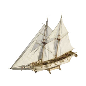 Garvee Wooden Sailboat Model Kit 1:100 Scale DIY Assembly Durable Wood Material Classic Design Home Decor Educational Gift