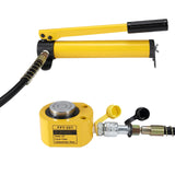 Garvee 20T Mini Hydraulic Cylinder Jack Porta Power Ram, Cp-180 Hydraulic Hand Pump, Single Acting, Lifting Cylinders, Machinery Shipbuilding - Yellow+Black