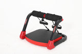 Garvee Ab Workout Machine With Resistance Bands For Home Use, 4 Levels Adjustable Angles, Compact Foldable Design, Black