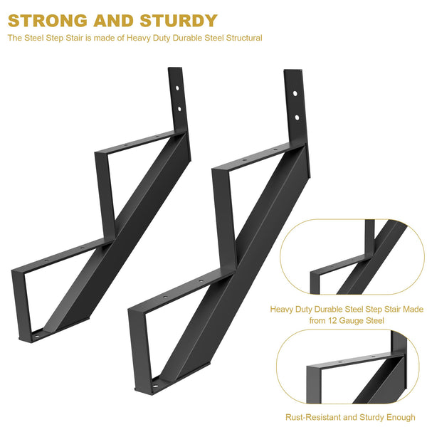 Rust-resistant powder-coated steel finish