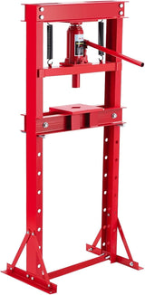 Garvee Hydraulic Press 20 Ton Heavy Duty H-Frame Garage Floor Shop Press with Plates & Adjustable Table Height for Metalworking Red - Red