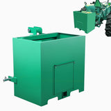 Garvee Ballast Box for Tractors 800LB Capacity 5 cu.ft 3 Point Hitch Weight Box Green - Green