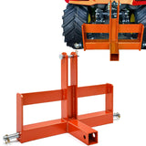 Garvee 3 Point Hitch Receiver for Cat 1 Tractors, 3 Point Quick Hitch with 2" Receiver Drawbar Attachments & Suitcase Weight Brackets for Category 1 - Orange