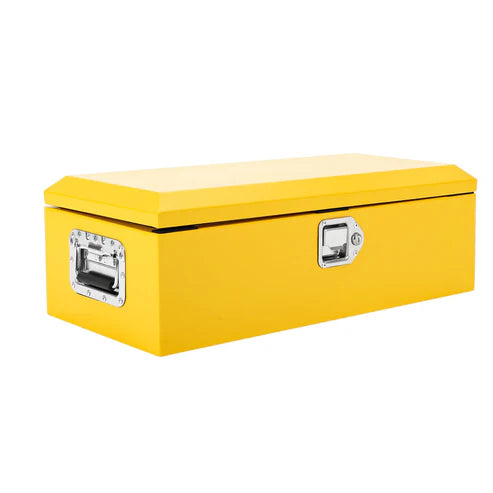 Garvee Heavy Duty Steel Truck Bed Tool Box – Waterproof Metal Storage Organizer with Lock, Side Handle, Durable Compact Toolbox for Pickup, RV, Trailer, Workshop – Powder-Coated Yellow, 30x13x9.6 Inches, 2026 Model