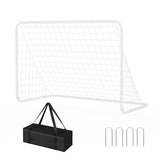 Garvee 3-in-1 Soccer Goals for Backyard, Portable Pop Up Soccer Net, Heavy-Duty Steel Frame, 7x5FT & 6x4FT, Outdoor Training Equipment - White