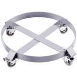 Garvee 55 Gallon Drum Dolly Heavy-Duty Steel Dolly Warehouse Use 24x24x6 Silver - 
