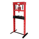 Garvee 20 Ton Hydraulic Press, Benchtop H-Frame Shop Floor Press with Adjustable Table Height & Press Plates, Heavy Duty Hydraulic Garage Workshop Tool, Red - Red