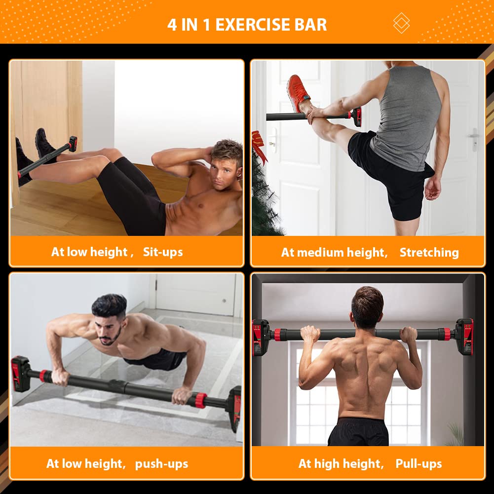 4 in 1 doorway pull up bar workout modes