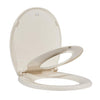 Garvee Toilet Seat, Round Toilet Seat with Toddler Seat Built in, Potty Training Toilet Seat Round Fits Both Adult and Child, with Slow Close and Magnets- Round Almond