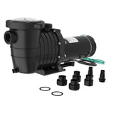 Garvee 1.5 HP Swimming Pool Pump 1100W Single Voltage With Strainer Basket For Above Ground Pool 6000 GPH Max Flow