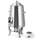Garvee 3.4 Gallon Stainless Steel Insulated Drink Dispenser with Spigot, Single Head, Hot & Cold for Coffee, Tea, Water, 13L, Silver - Silver