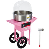 Garvee Electric Cotton Candy Machine - 980W Commercial Floss Maker w/Stainless Steel Bowl, Sugar Scoop, Drawer, Perfect for Home, Carnival, Kids Birthday, Family Party - Pink