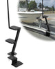 Garvee 2 Step Boat Trailer Steps Heavy Duty With Handle Universal Fit Bass Pontoon Boats Black