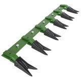 Garvee Heavy Duty 46 in Bucket Tooth Bar for Sub-Compact Tractors, No Drilling, Fits 1/2 in or Smaller Edges, Durable Green Finish - Dark Green