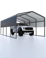 Garvee 13'X 21' Heavy Duty Metal Carport with Reinforced All-Metal Frame and Galvanized Steel Roof for Boats Trucks Tractors, Oversized, Durable - System Default_2