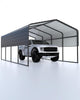 Garvee 13'X 21' Heavy Duty Metal Carport with Reinforced All-Metal Frame and Galvanized Steel Roof for Boats Trucks Tractors, Oversized, Durable