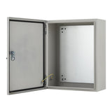 Garvee Outdoor Electrical Box 24x16x10 Steel Enclosure IP67 Waterproof Lockable for Indoor and Outdoor Use - Gray-White (Suzhou)