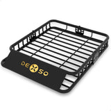 Garvee 46" x 36" Universal Roof Rack Basket Heavy Duty Steel Cargo Carrier for SUV Truck Van, 200LBS Capacity, Black - Rack