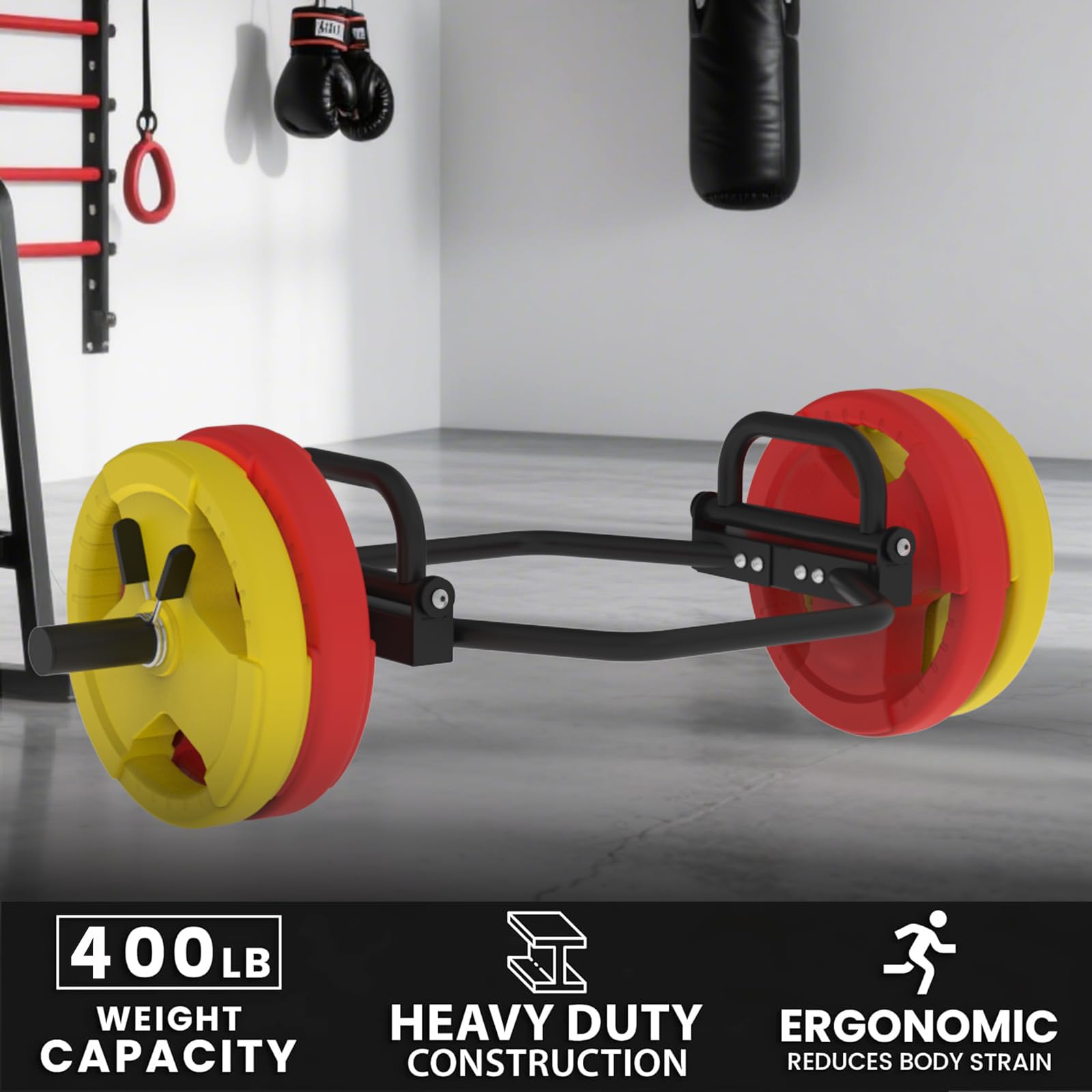 Garvee heavy duty trap bar with 400 lb weight capacity