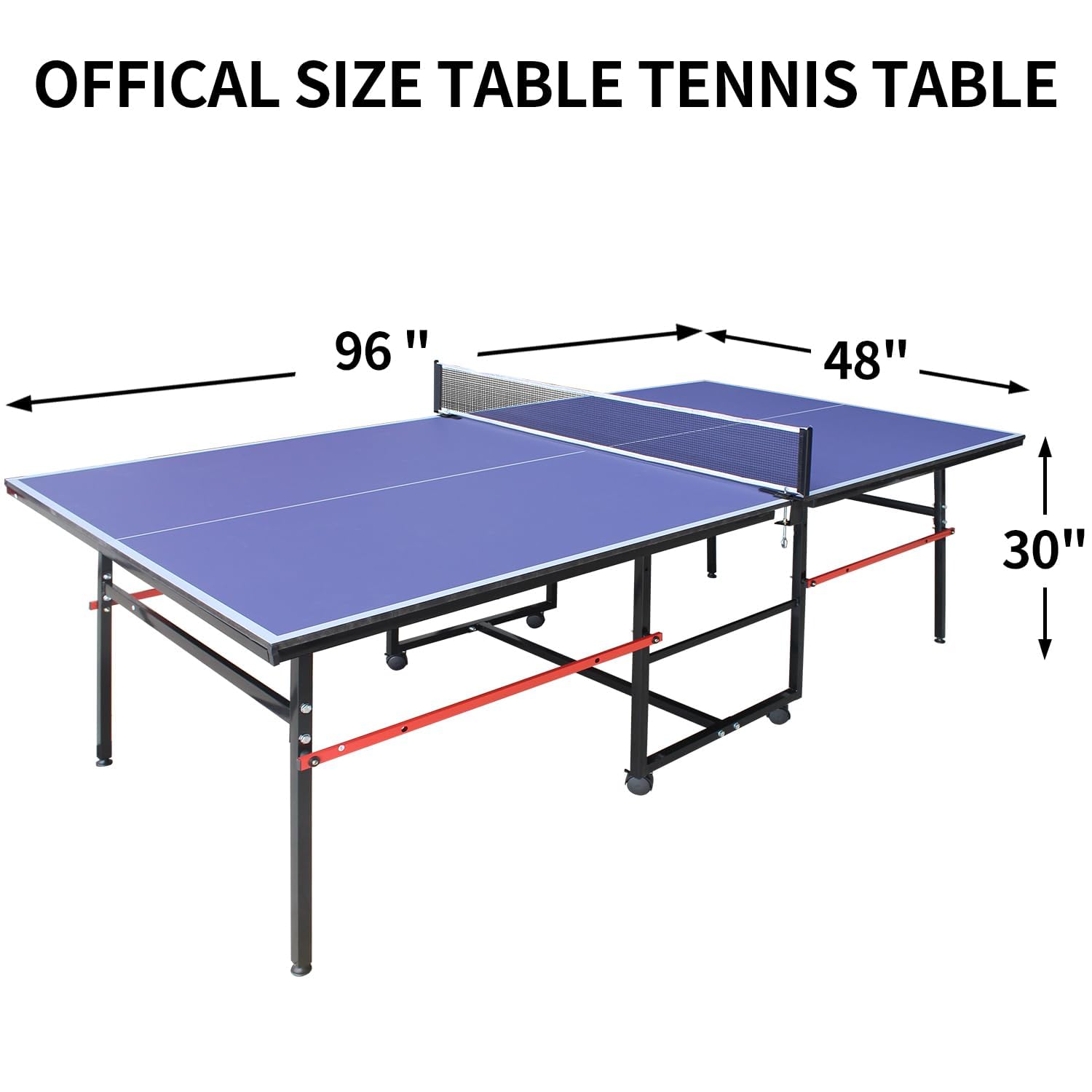 Official size 8FT ping pong table dimensions