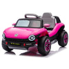 Garvee Kids Electric Vehicle Licensed Volkswagen | 12V Ride-On Toy With Remote Control | LED Lights, MP3, and Bluetooth | For Boys and Girls, Pink