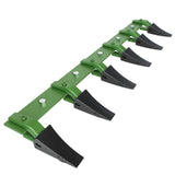 Garvee 48 in Heavy-Duty Steel Bucket Tooth Bar for Tractor Loader, 4,560 LBS Load-Bearing, Fits 1/2 in or Less Cutting Edges, No Drilling Required, Black - Green