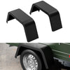 Garvee 2 Pack Trailer Fenders Single Axle,Heavy Duty Steel Diamond Plate Single Axle Trailer Fenders Fit 14"-16"Wheel Tires,Car Hauler Trailer,Cargo Trailer,Utility Trailer,Landscape Trailer (Black)