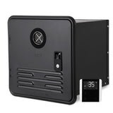 Garvee 65000 BTU Instant RV Water Heater, Propane, 12V DC, Remote Controller, 15x15 in Door, Front Outlet, Compatible with All RVs - Black