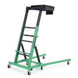 Garvee Top Automotive Creeper Adjustable Height 49.21"-68.89" in Heavy Duty Foldable Garage Creepers Black - Green Mat + Green/Black Body