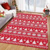 Garvee Washable Christmas Area Rug Christmas Snowflake Area Rugs Carpet Holiday Decorative Carpet Rug Velvet Foldable Coffee Table Accent Rug Farmhouse Dining Table Rug Bedroom Decor, 4' x 6'
