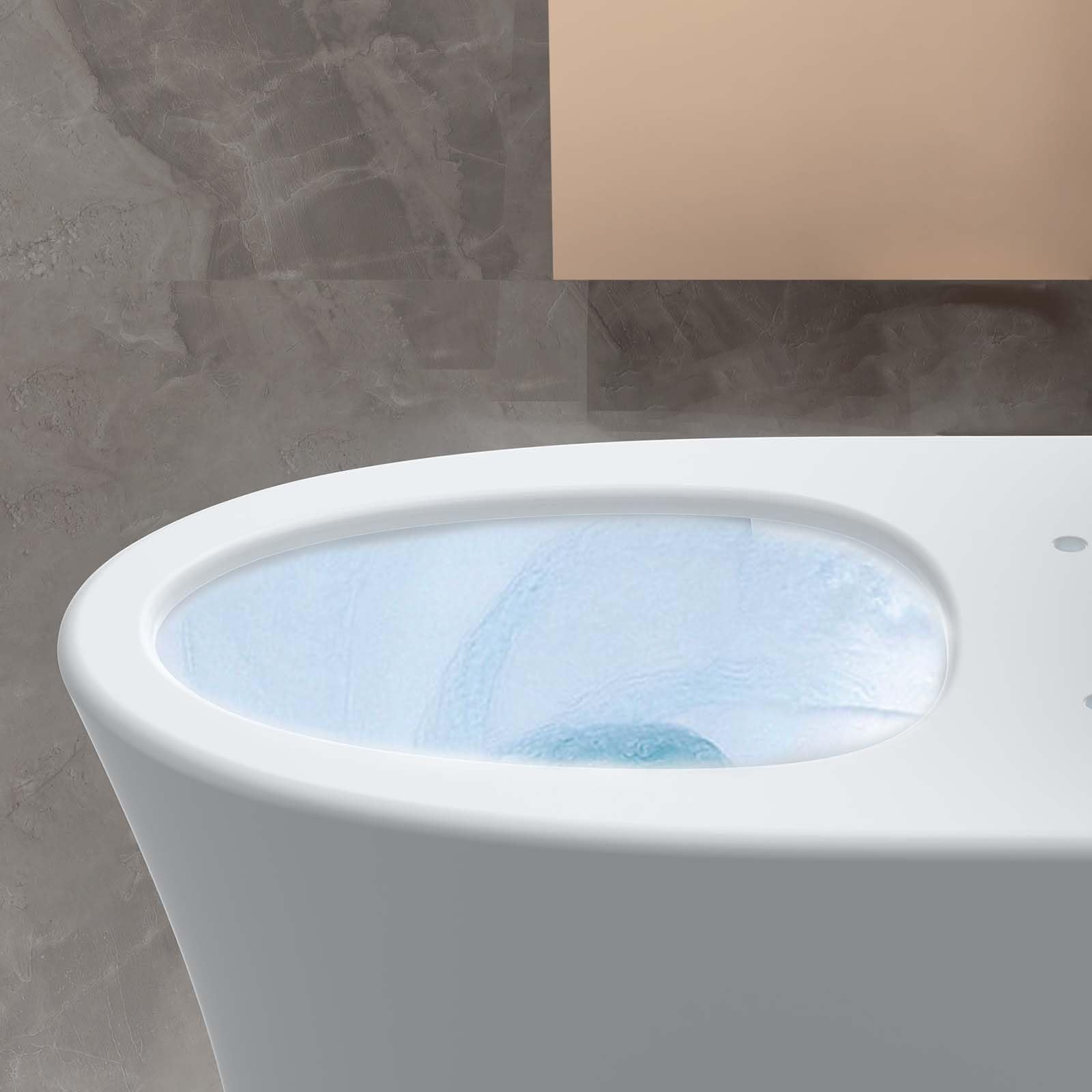 Siphon flushing power strong bowl rinse