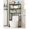 Garvee 3-Tier Over The Toilet Shelf, Freestanding Bathroom Storage Cabinet, Space Saver, Black