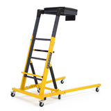 Garvee Topside Automotive Engine Creeper Adjustable Height 49.2"-68.9" Foldable 400 LBS Capacity Yellow - Black Mat + Yellow/Black Body