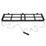 Garvee Drag Harrow Driveway Grader, Heavy Duty Power Rake, Driveway Drag for Gravel W/ 6 FT Chain, Tow Behind Lawn Rake for ATV, UTV, Tractor, Mower, Land Leveler for Gravel, Sand, Soil, Hay, 4 FT - Black