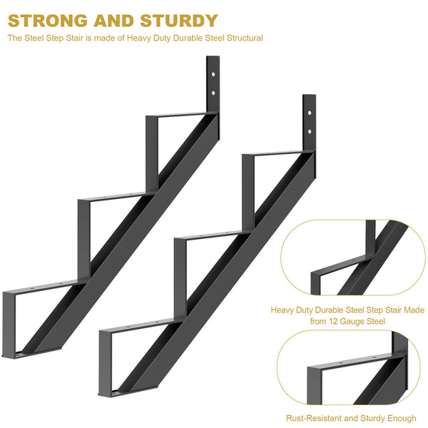 Rust-resistant powder-coated steel finish