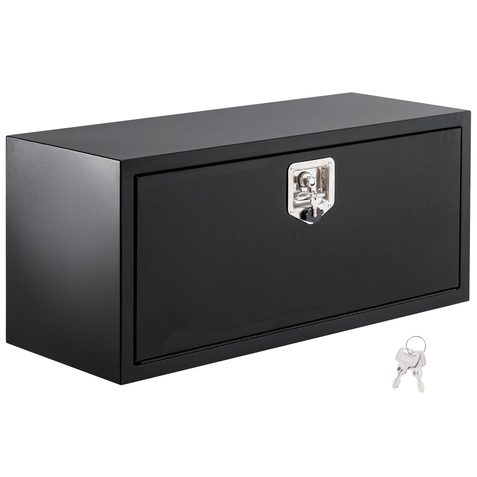 Garvee 36x14x16 Inch Underbody Truck Box Black Steel Lockable Waterproof Heavy Duty Tool Storage Organizer for Trucks