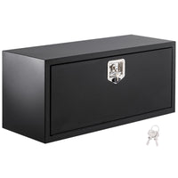 Garvee 36x14x16 Inch Underbody Truck Box Black Steel Lockable Waterproof Heavy Duty Tool Storage Organizer for Trucks