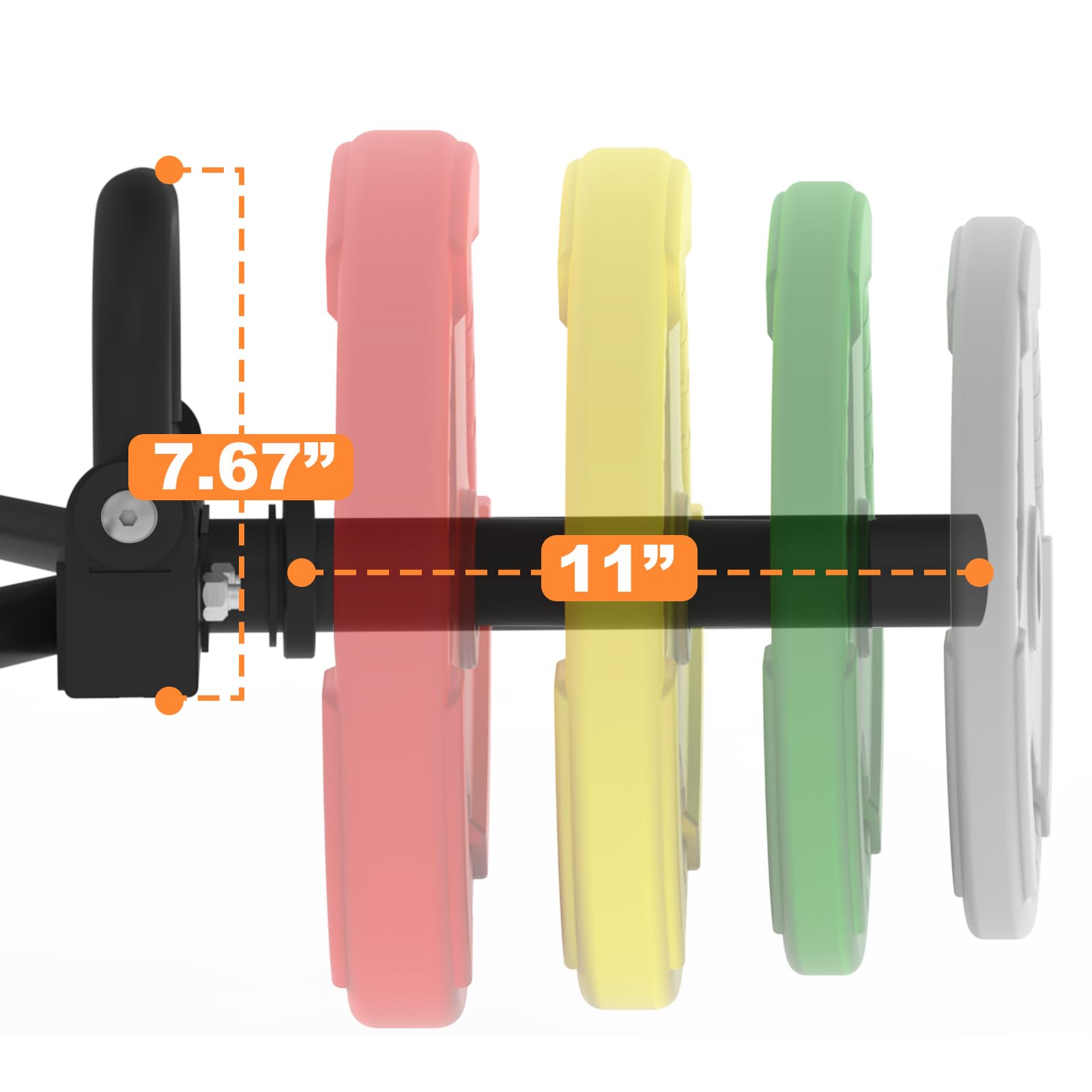 Garvee trap bar sleeve dimensions for 2 inch weight plates