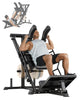 Garvee Leg Press Machines for Home Gym, Professional Hack Squat Machine, Weight Storage Posts, Black, Fits 1" & 2" Plates