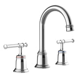 Garvee Classical 8 inch Bathroom Faucet, Bathroom faucets for Sink 3 Holes, Widespread Brushed Nickel Bathroom Faucet with Pop Up Drain and cUPC Lead-Free Hose