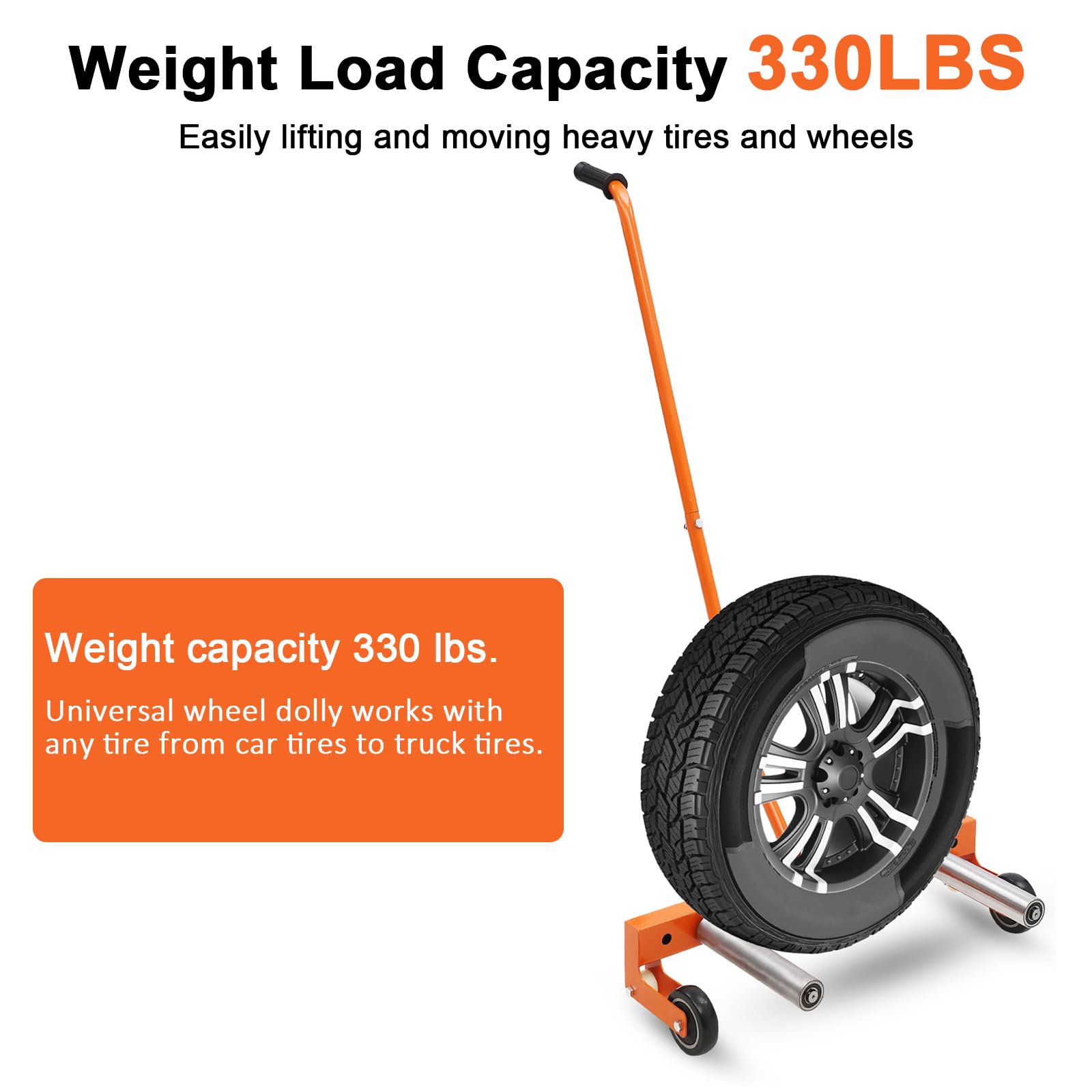 330 lb load capacity tire wheel dolly