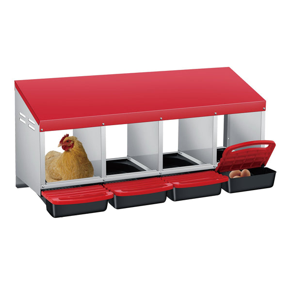 4 compartment chicken nesting box