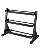Garvee Dumbbell Rack Stand Only Weight Rack Storage for Home Gym Dumbbells Rubber Guard Protectors Non-Slip Base 3-Tier Heavy Duty Steel