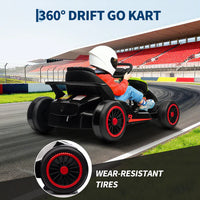 Garvee Ride - G Series: 6+,24V Drift Kart with 2X200W Strong Motor, 7AH Big Battery, Electric Pedals, Electric Go Kart Outdoor Race Toy - Green