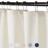 Garvee Water Repellent Soft Microfiber Fabric Shower Curtain Liner for Bathroom, Embossed Pattern, Cream, 72x72 Inches - Cream