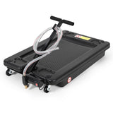Garvee Oil Drain Pan 17 Gallon Low Profile Oil Drain Tank with Electric Pump, Foldable Handle, Swivel Casters for Car SUV Trucks, Black