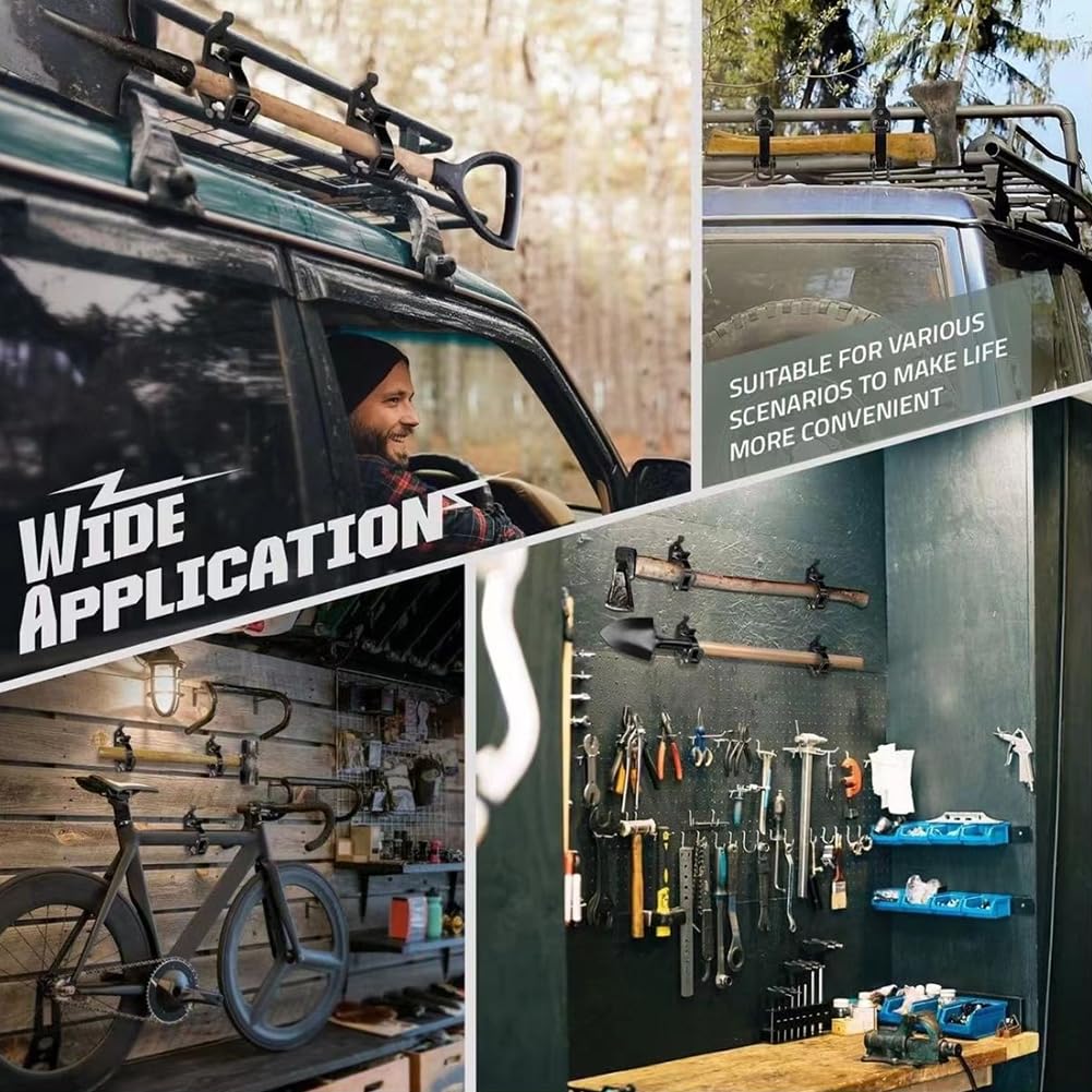 Large application du support de pelle sur les véhicules et le mur de garage
