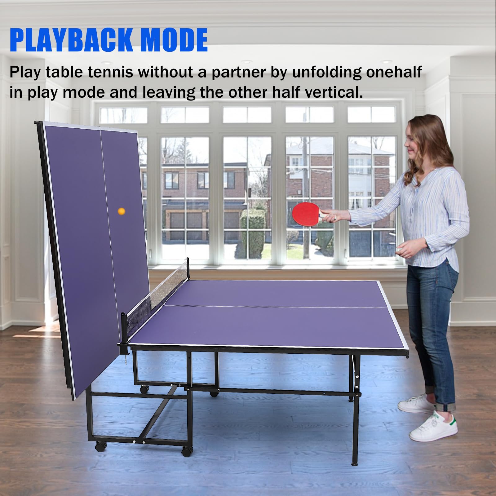 Playback mode for solo table tennis practice