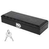 Garvee Jonakaren 34.5 Inch Aluminum Truck Tool Box with Lock Heavy Duty Waterproof Storage Organizer for Truck Bed Trailer Pickup ATV RV 34.5" x 13" x 6.5" - Black-B