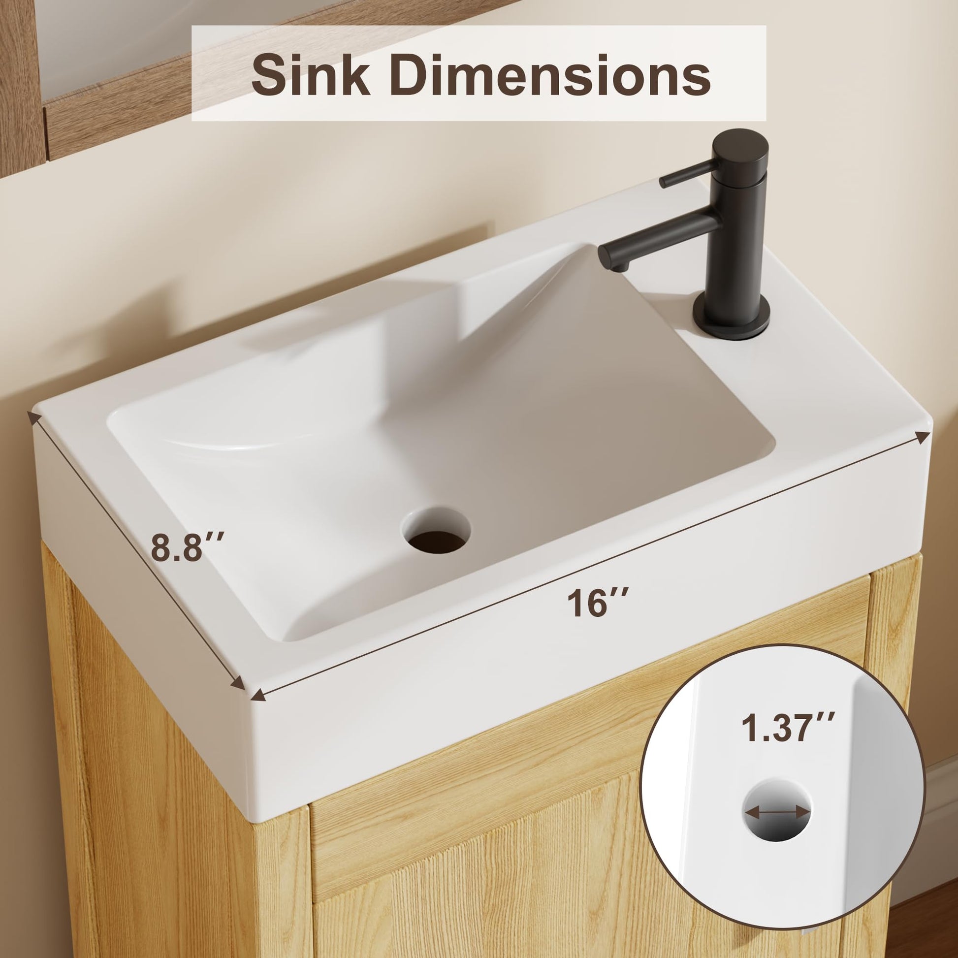 Seamless sink design for easy cleaning